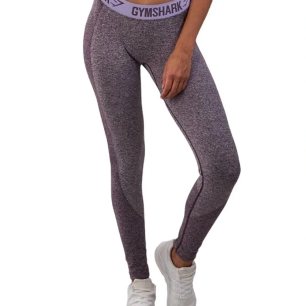 🦈 Gymshark Flex Dry Purple Marl Leggings